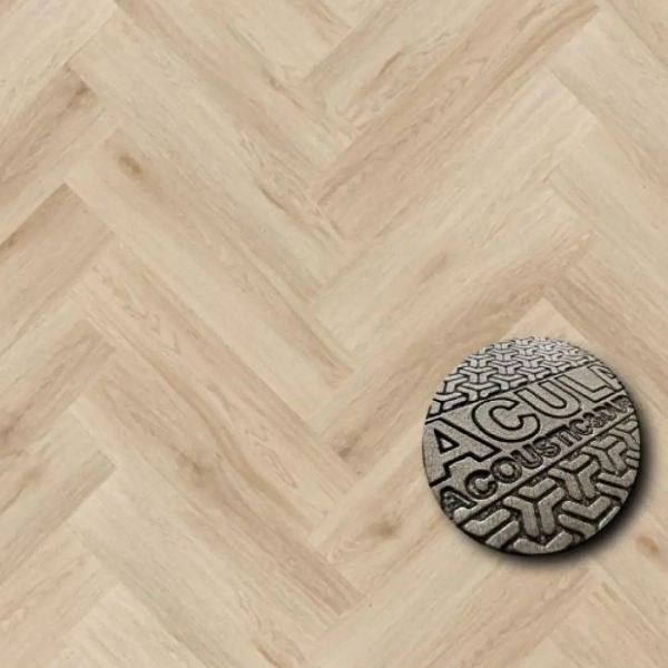 Panele winylowe jodełka z podkładem Arbiton Amaron Herringbone Acoustic - Dąb Harlow - panele podłogowe na klik