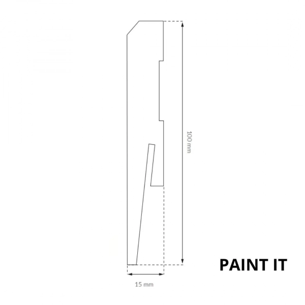 Listwa przypodłogowa MDF Arbiton PAINT IT - biały MP1001