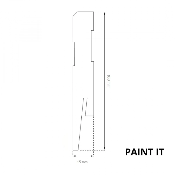 Listwa przypodłogowa MDF Arbiton PAINT IT - biały MP1002