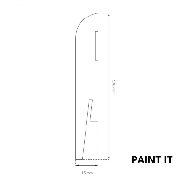 Listwa przypodłogowa MDF Arbiton PAINT IT - biały MP1004