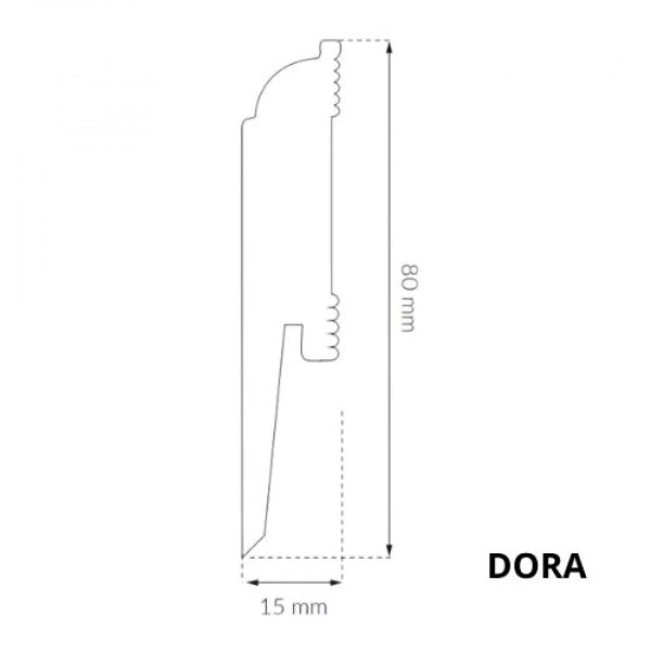 Listwa przypodłogowa Arbiton DORA - biały D0820