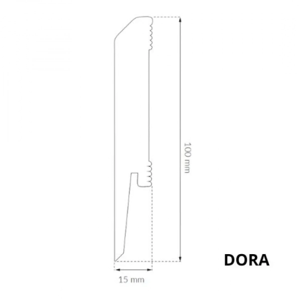 Listwa przypodłogowa Arbiton DORA - biały D1010
