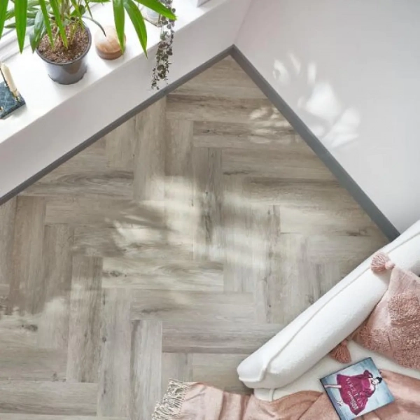 Panele winylowe jodełka Arbiton Amaron Herringbone - Dąb Medicci - panele podłogowe na klik