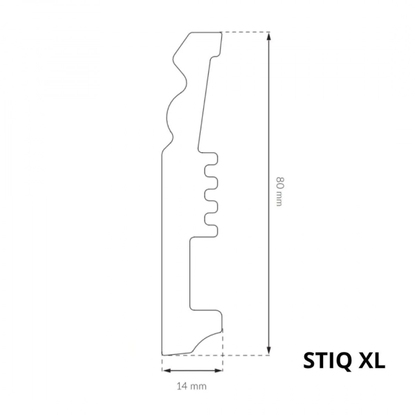 Listwa przypodłogowa Arbiton STIQ XL - biały ST820