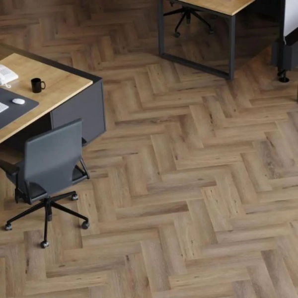 Panele winylowe jodełka Afirmax Legnar Herringbone - Dąb Frisco - panele podłogowe na klik