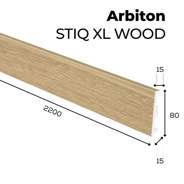 Listwa przypodłogowa Arbiton STIQ XL WOOD - Dąb Sintra 265