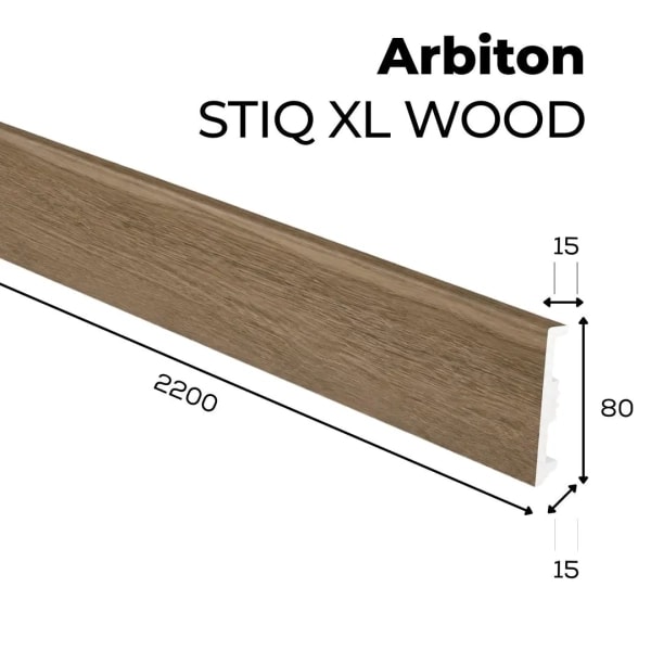 Listwa przypodłogowa Arbiton STIQ XL WOOD - Dąb Seul 122