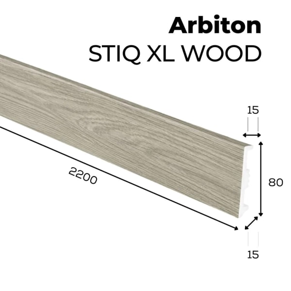Listwa przypodłogowa Arbiton STIQ XL WOOD - Dąb Dijon 225