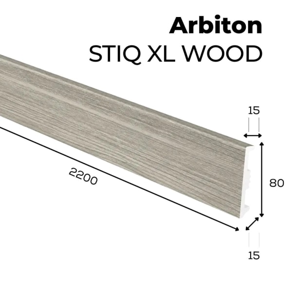 Listwa przypodłogowa Arbiton STIQ XL WOOD - Dąb Svalbard 232