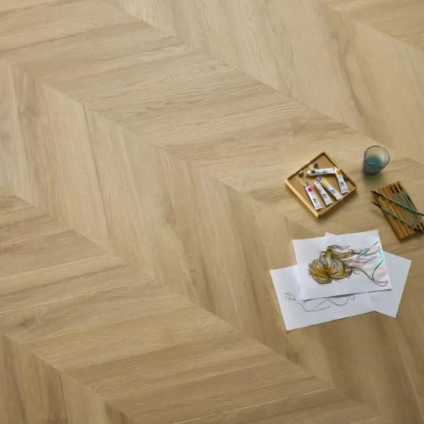 Panele winylowe jodełka francuska Arbiton Amaron Chevron - Dąb Princeton - panele podłogowe na klik