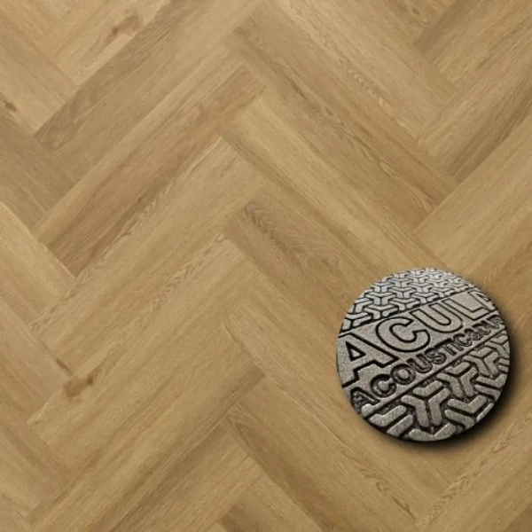 Panele winylowe jodełka z podkładem Arbiton Amaron Herringbone EIR Acoustic - Dąb Burbon - panele podłogowe na klik