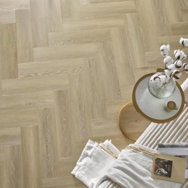 Panele winylowe jodełka z podkładem Arbiton Amaron Herringbone EIR Acoustic - Dąb Deventer - panele podłogowe na klik