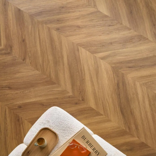 Panele winylowe jodełka francuska Afirmax Chevron - Dąb Jersey - panele podłogowe na klik