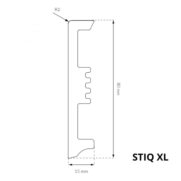 Listwa przypodłogowa Arbiton STIQ XL - szałwia ST810