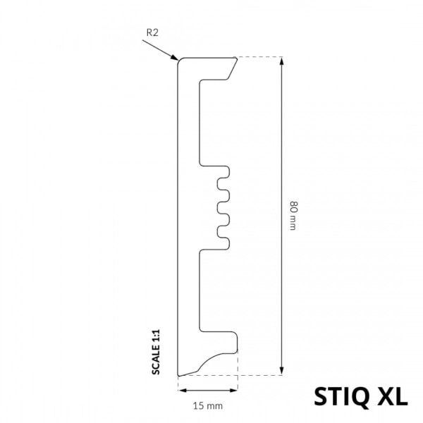 Listwa przypodłogowa Arbiton STIQ XL - biały ST810