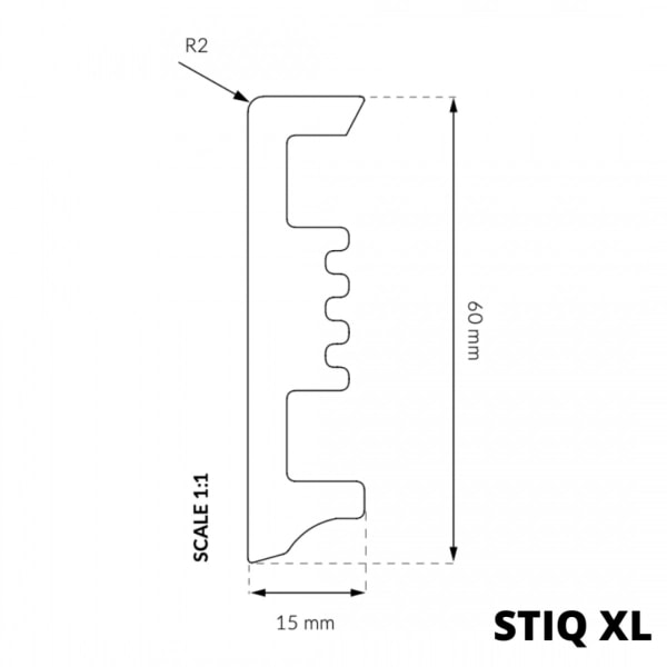 Listwa przypodłogowa Arbiton STIQ XL - biały ST610
