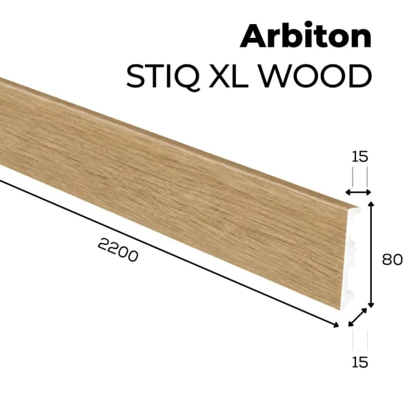Listwa przypodłogowa Arbiton STIQ XL WOOD - Dąb Faro 124