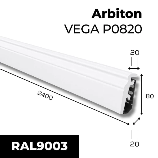 Listwa przypodłogowa Arbiton VEGA - biały P0830