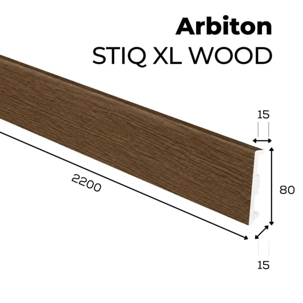 Listwa przypodłogowa Arbiton STIQ XL WOOD - Dąb Alamnda 121