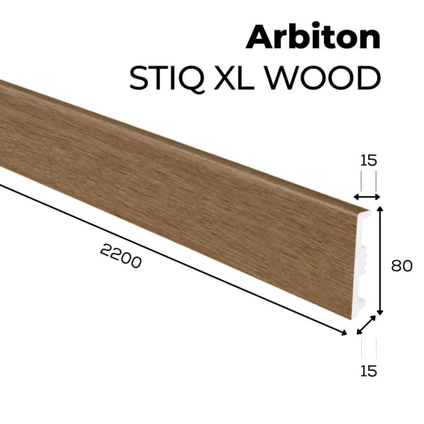 Listwa przypodłogowa Arbiton STIQ XL WOOD - Dąb Lizbona 285