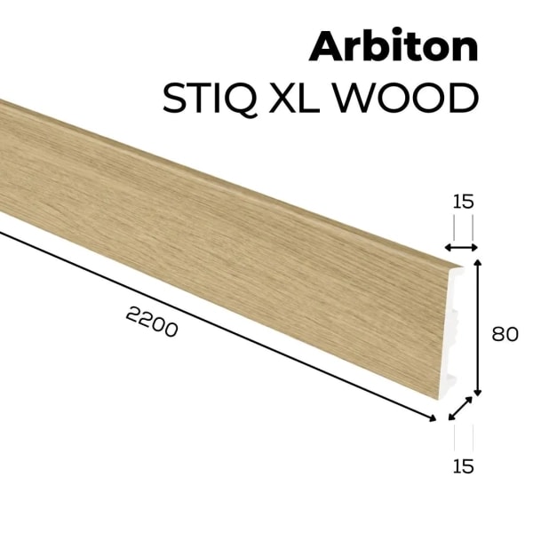 Listwa przypodłogowa Arbiton STIQ XL WOOD - Dąb Flam 133