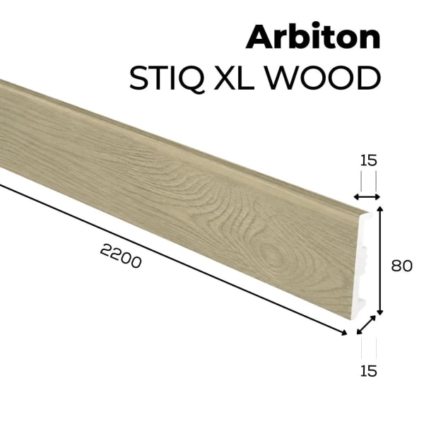 Listwa przypodłogowa Arbiton STIQ XL WOOD - Dąb Trondheim 126