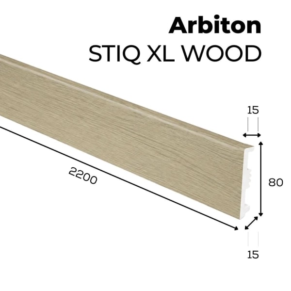 Listwa przypodłogowa Arbiton STIQ XL WOOD - Dąb Izmir 235