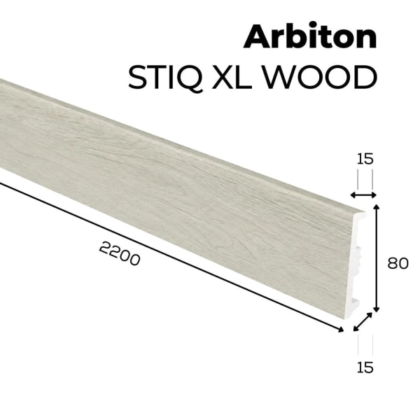 Listwa przypodłogowa Arbiton STIQ XL WOOD - Dąb Morges 230