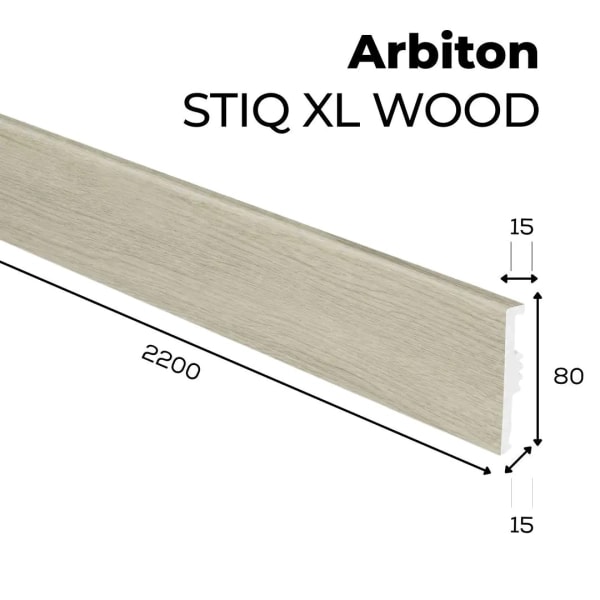 Listwa przypodłogowa Arbiton STIQ XL WOOD - Dąb Murten 129