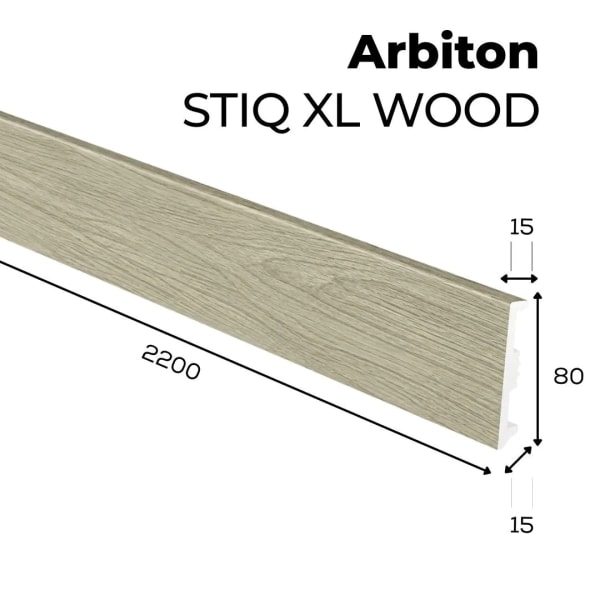 Listwa przypodłogowa Arbiton STIQ XL WOOD - Dąb Nantes 220