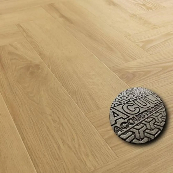 Panele winylowe jodełka z podkładem Arbiton Amaron Herringbone EIR Acoustic - Dąb Virgin - panele podłogowe na klik