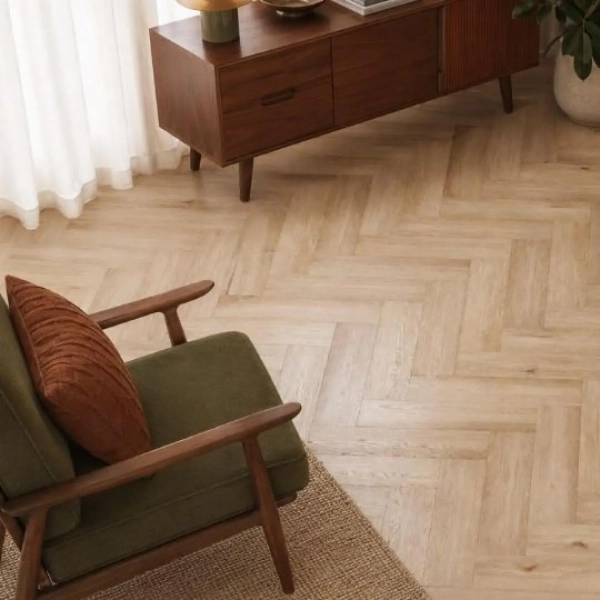 Panele winylowe jodełka TopBoden DRYBACK HERRINGBONE - Dąb American - panele podłogowe klejone