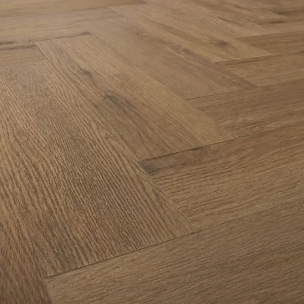 Panele winylowe jodełka TopBoden DRYBACK HERRINGBONE - Dąb Dark - panele podłogowe klejone