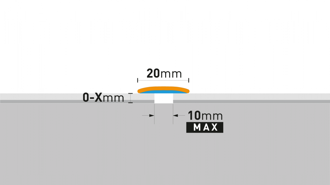 Number 2 of Listwa progowa Arbiton PRO 20 - szczotkowany tytan B3 - 20 mm x 93 cm - listwa dylatacyjna