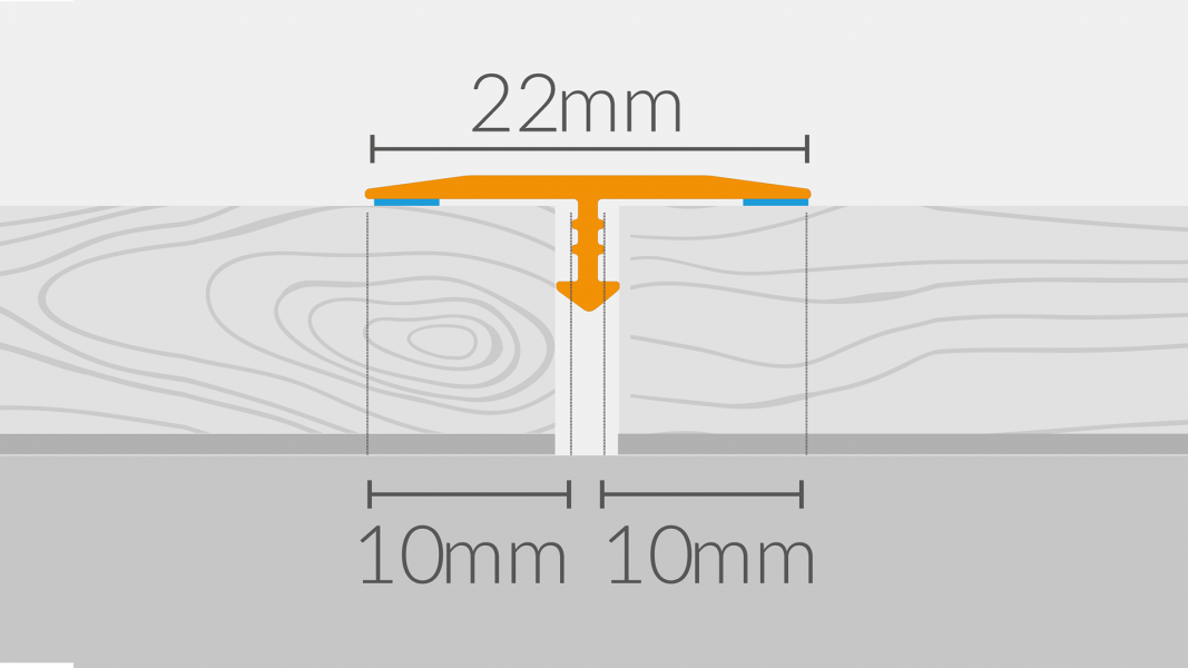 Number 3 of Listwa progowa Arbiton PRO-T - szczotkowany tytan B3 - 22 mm x 93 cm - listwa dylatacyjna